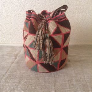 Southwestern Woven Bucket Bag